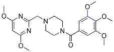 4-[(4,6-DIMETHOXYPYRIMIDIN-2-YL)METHYL]-1-(3,4,5-TRIMETHOXYBENZOYL)PIPERAZINE Struktur