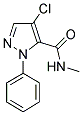 4-CHLORO-N-METHYL-1-PHENYL-1H-PYRAZOLE-5-CARBOXAMIDE Struktur