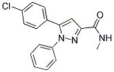 5-(4-CHLOROPHENYL)-N-METHYL-1-PHENYL-1H-PYRAZOLE-3-CARBOXAMIDE Struktur