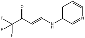 (E)-1,1,1-TRIFLUORO-4-(3-PYRIDINYLAMINO)-3-BUTEN-2-ONE Struktur