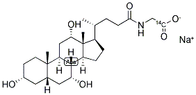 [1-14C]GLYCOCHOLIC ACID, SODIUM SALT Struktur