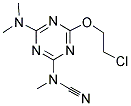 4-(2-CHLOROETHOXY)-6-(DIMETHYLAMINO)-1,3,5-TRIAZIN-2-YL(METHYL)CYANAMIDE Struktur