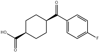 CIS-4-(4-FLUOROBENZOYL)CYCLOHEXANE-1-CARBOXYLIC ACID Struktur