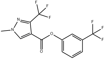 3-(TRIFLUOROMETHYL)PHENYL 1-METHYL-3-(TRIFLUOROMETHYL)-1H-PYRAZOLE-4-CARBOXYLATE Struktur