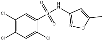 (5-METHYLISOXAZOL-3-YL)((2,4,5-TRICHLOROPHENYL)SULFONYL)AMINE Struktur