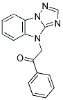 1-PHENYL-2-(4H-[1,2,4]TRIAZOLO[1,5-A]BENZIMIDAZOL-4-YL)ETHANONE Struktur