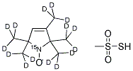 (1-OXYL-2,2,5,5-TETRAMETHYL-3-PYRROLINE-3-METHYL) METHANETHIOSULFONATE-15N-D15 Struktur