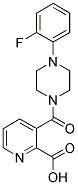 3-((4-(2-FLUOROPHENYL)PIPERAZINYL)CARBONYL)PYRIDINE-2-CARBOXYLIC ACID Struktur