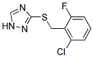 2-CHLORO-6-FLUOROBENZYL 1H-1,2,4-TRIAZOL-3-YL SULFIDE Struktur