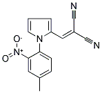 2-([1-(4-METHYL-2-NITROPHENYL)-1H-PYRROL-2-YL]METHYLENE)MALONONITRILE Struktur