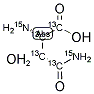 L-ASPARAGINE H2O (U-13C4; U-15N2) Struktur