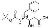 (3R,4S)-N-(TERT-BUTOXYCARBONYL)-4-AMINO-3-HYDROXY-5-PHENYLPENTANOIC ACID Struktur