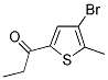 1-(4-BROMO-5-METHYLTHIEN-2-YL)PROPAN-1-ONE Struktur