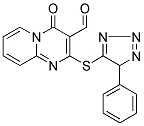 4-OXO-2-[(4-PHENYL-4H-1,2,3-TRIAZOL-5-YL)THIO]-4H-PYRIDO[1,2-A]PYRIMIDINE-3-CARBOXALDEHYDE Struktur