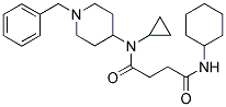 N-(1-BENZYLPIPERIDIN-4-YL)-4-(CYCLOHEPTYLAMINO)-N-CYCLOPROPYL-4-OXOBUTANAMIDE Struktur