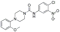 N-(4-CHLORO-3-NITROPHENYL)-4-(2-METHOXYPHENYL)PIPERAZINE-1-CARBOXAMIDE Struktur