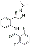 2,6-DIFLUORO-N-[2-(1-ISOPROPYL-(1H)-PYRAZOL-4-YL)PHENYL]BENZAMIDE Struktur