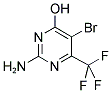 2-AMINO-5-BROMO-6-(TRIFLUOROMETHYL)PYRIMIDIN-4-OL Struktur