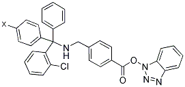 2-CHLOROTRITYL RESIN-4-AMINOMETHYLBENZOIC ACID-OBT Struktur