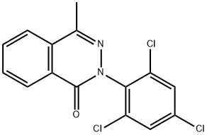 4-METHYL-2-(2,4,6-TRICHLOROPHENYL)-1(2H)-PHTHALAZINONE Struktur