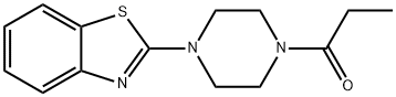 1-[4-(1,3-BENZOTHIAZOL-2-YL)PIPERAZINO]-1-PROPANONE Struktur