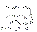 1-[(4-CHLOROPHENYL)SULFONYL]-2,2,4,6,7-PENTAMETHYL-1,2-DIHYDROQUINOLINE Struktur