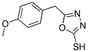 5-(4-METHOXY-BENZYL)-[1,3,4]OXADIAZOLE-2-THIOL Struktur