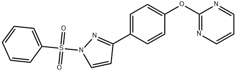 2-(4-[1-(PHENYLSULFONYL)-1H-PYRAZOL-3-YL]PHENOXY)PYRIMIDINE Struktur