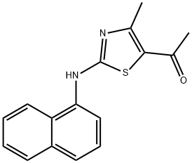 1-(5-METHYL-3-(NAPHTHYLAMINO)-2,4-THIAZOLYL)ETHAN-1-ONE Struktur