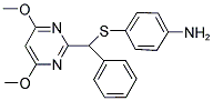 4-[A-(4,6-DIMETHOXYPYRIMIDIN-2-YL)BENZYLTHIO]BENZAMINE