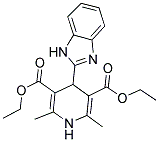 DIETHYL 4-(1H-BENZIMIDAZOL-2-YL)-2,6-DIMETHYL-1,4-DIHYDROPYRIDINE-3,5-DICARBOXYLATE Struktur