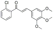 1-(2-CHLOROPHENYL)-3-(3,4,5-TRIMETHOXYPHENYL)PROP-2-EN-1-ONE Struktur