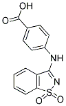 4-[(1,1-DIOXIDO-1,2-BENZISOTHIAZOL-3-YL)AMINO]BENZOIC ACID Struktur