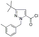 3-TERT-BUTYL-1-(3-METHYLPHENYL)-1H-PYRAZOLE-5-CARBONYL CHLORIDE Struktur