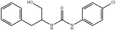 N-(1-BENZYL-2-HYDROXYETHYL)-N'-(4-CHLOROPHENYL)UREA Struktur