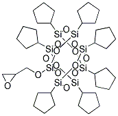 1,3,5,7,9,11,13-HEPTACYCLOPENTYL-15-GLYCIDYLPENTA-CYCLO[9.5.1.1(3,9).1(5,15).1(7,13)]OCTASILOXANE Struktur