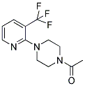 1-(4-[3-(TRIFLUOROMETHYL)-2-PYRIDYL]PIPERAZINO)-1-ETHANONE Struktur