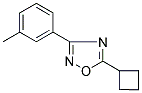 5-CYCLOBUTYL-3-(3-METHYLPHENYL)-1,2,4-OXADIAZOLE Struktur