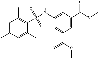 METHYL 5-((2,4,6-TRIMETHYLPHENYLSULFONYL)AMINO)-3-(METHOXYCARBONYL)BENZOATE Struktur