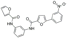 N-[3-(2-FUROYLAMINO)PHENYL]-5-(3-NITROPHENYL)-2-FURAMIDE Struktur