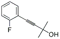 4-(2-FLUOROPHENYL)-2-METHYL-3-BUTYN-2-OL Struktur