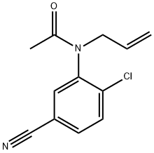 N-ALLYL-N-(2-CHLORO-5-CYANOPHENYL)ACETAMIDE Struktur