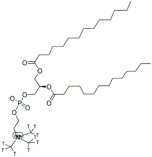 PHOSPHATIDYLCHOLINE, L-DIMYRISTOYL [CHOLINE METHYL-3H] Struktur