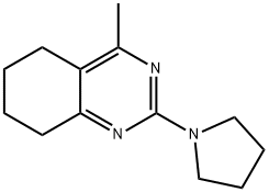 4-METHYL-2-(1-PYRROLIDINYL)-5,6,7,8-TETRAHYDROQUINAZOLINE Struktur