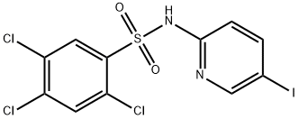 2,4,5-TRICHLORO-N-(5-IODO-2-PYRIDINYL)BENZENESULFONAMIDE Struktur