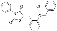 (5Z)-5-{2-[(2-CHLOROBENZYL)OXY]BENZYLIDENE}-3-PHENYL-1,3-THIAZOLIDINE-2,4-DIONE Struktur