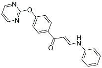 (E)-3-ANILINO-1-[4-(2-PYRIMIDINYLOXY)PHENYL]-2-PROPEN-1-ONE Struktur