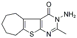 3-AMINO-2-METHYL-3,5,6,7,8,9-HEXAHYDRO-10-THIA-1,3-DIAZA-BENZO[A]AZULEN-4-ONE Struktur