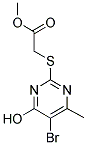 METHYL [(5-BROMO-4-HYDROXY-6-METHYLPYRIMIDIN-2-YL)THIO]ACETATE Struktur