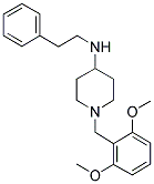 N-(2-PHENYLETHYL)-1-(2,6-DIMETHOXYBENZYL)PIPERIDINE-4-AMINE Struktur